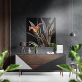 Lillium Brushed Aluminium Dibond Wall Art.